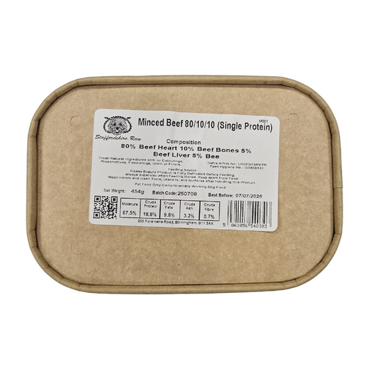 Staffordshire Raw beef minces for dogs in Bristol