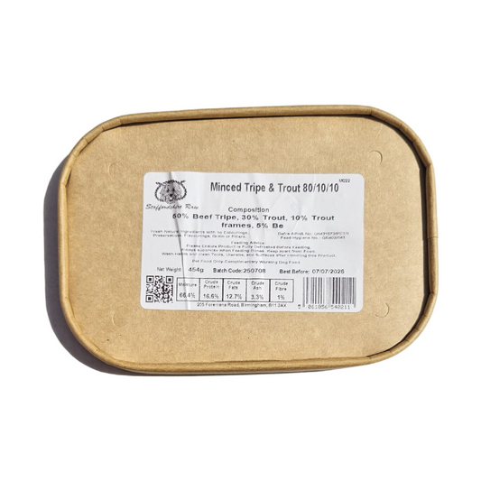 Staffordshire Raw dog food in carboard packaging in Wiltshire