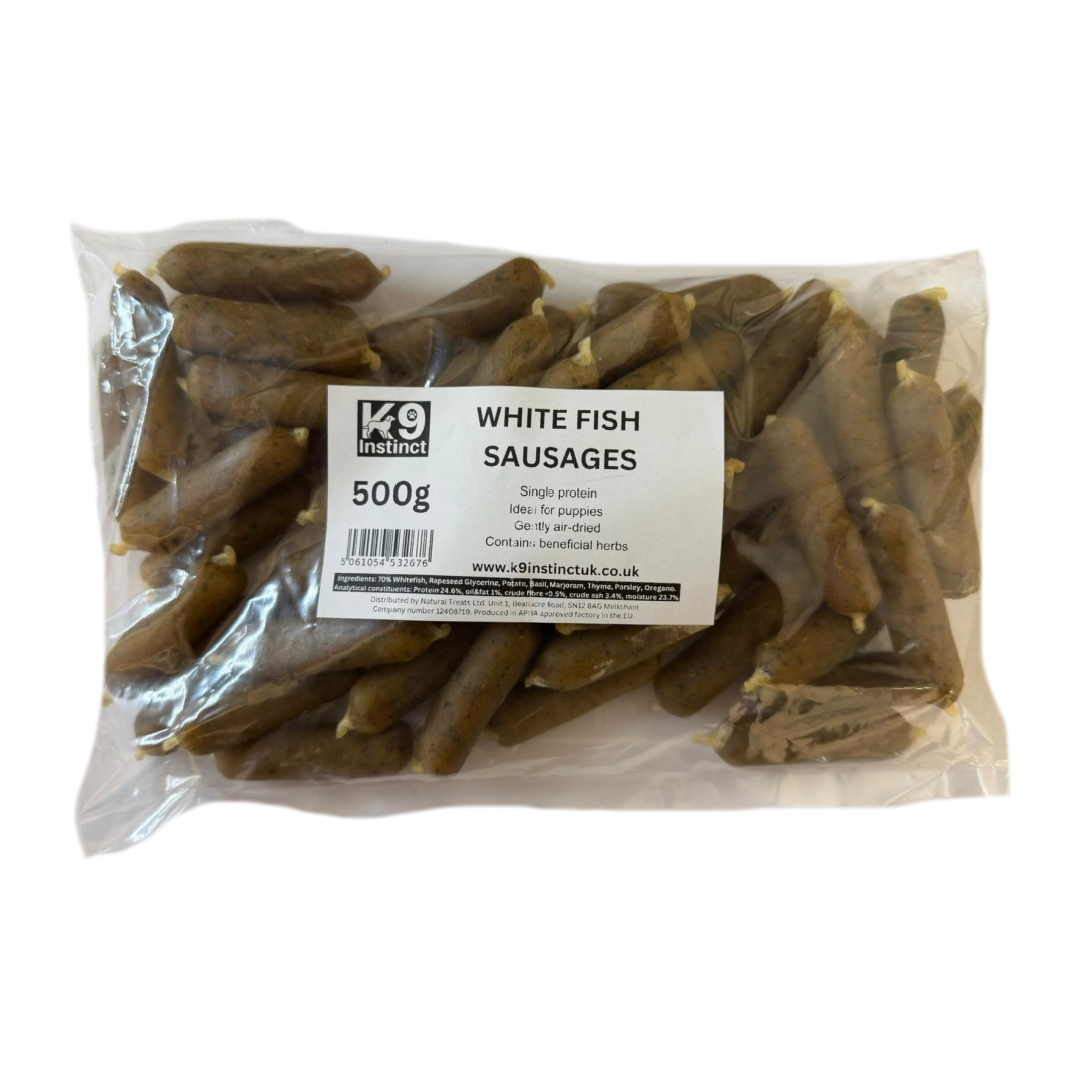 Whitefish & Herb sausages 500g