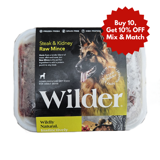Wilder raw dog food in Wiltshire