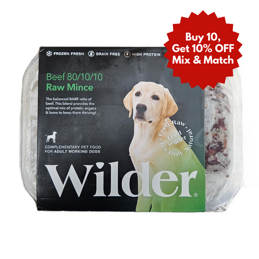 Wilder raw dog food in Wiltshire