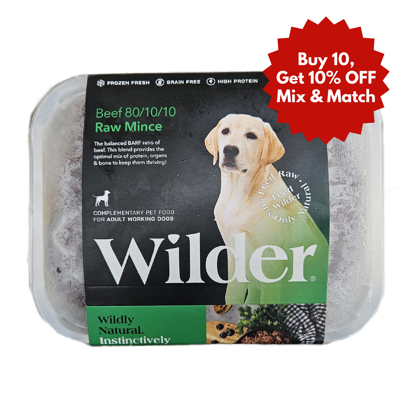 Wilder raw dog food in Wiltshire