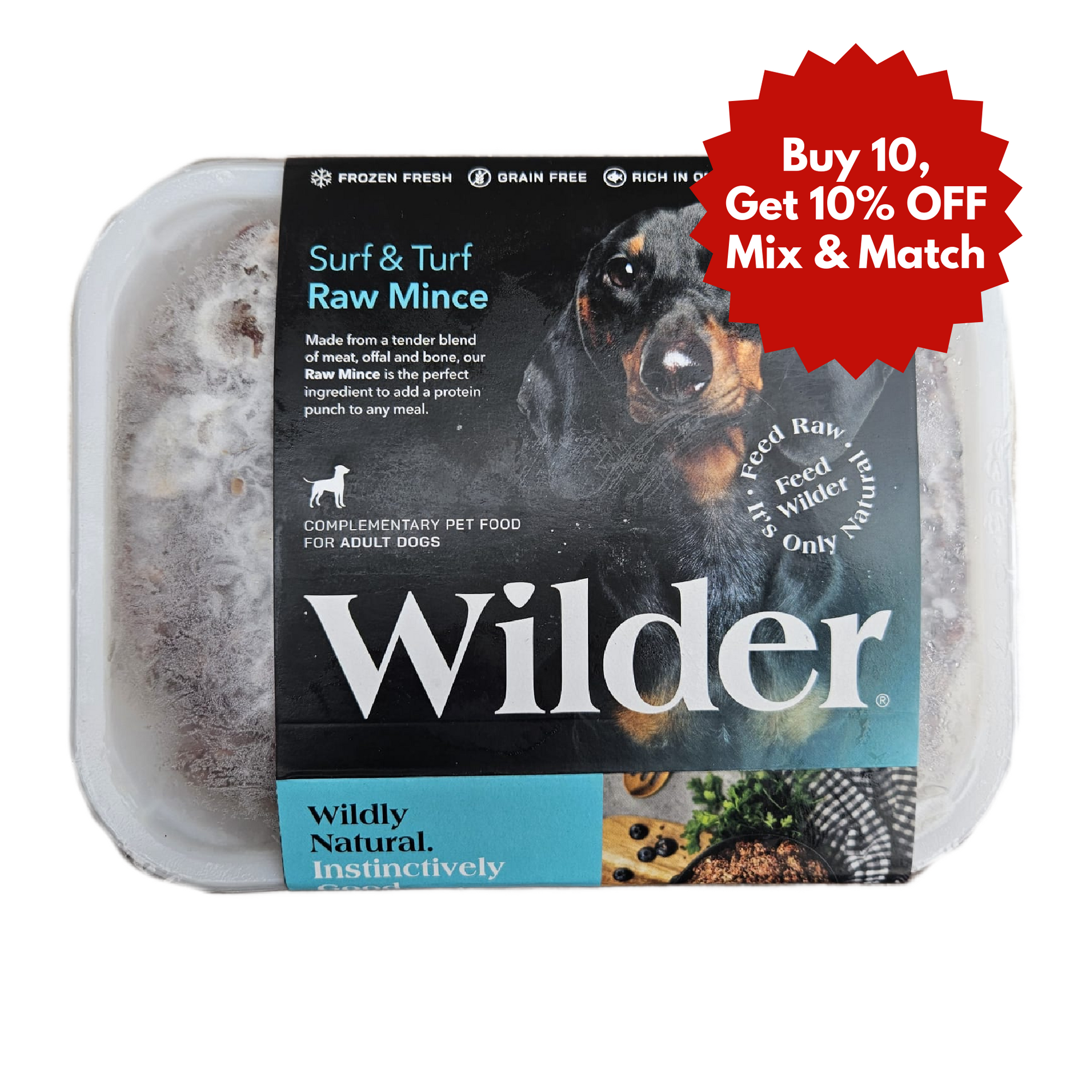 Wilder raw dog food in Wiltshire