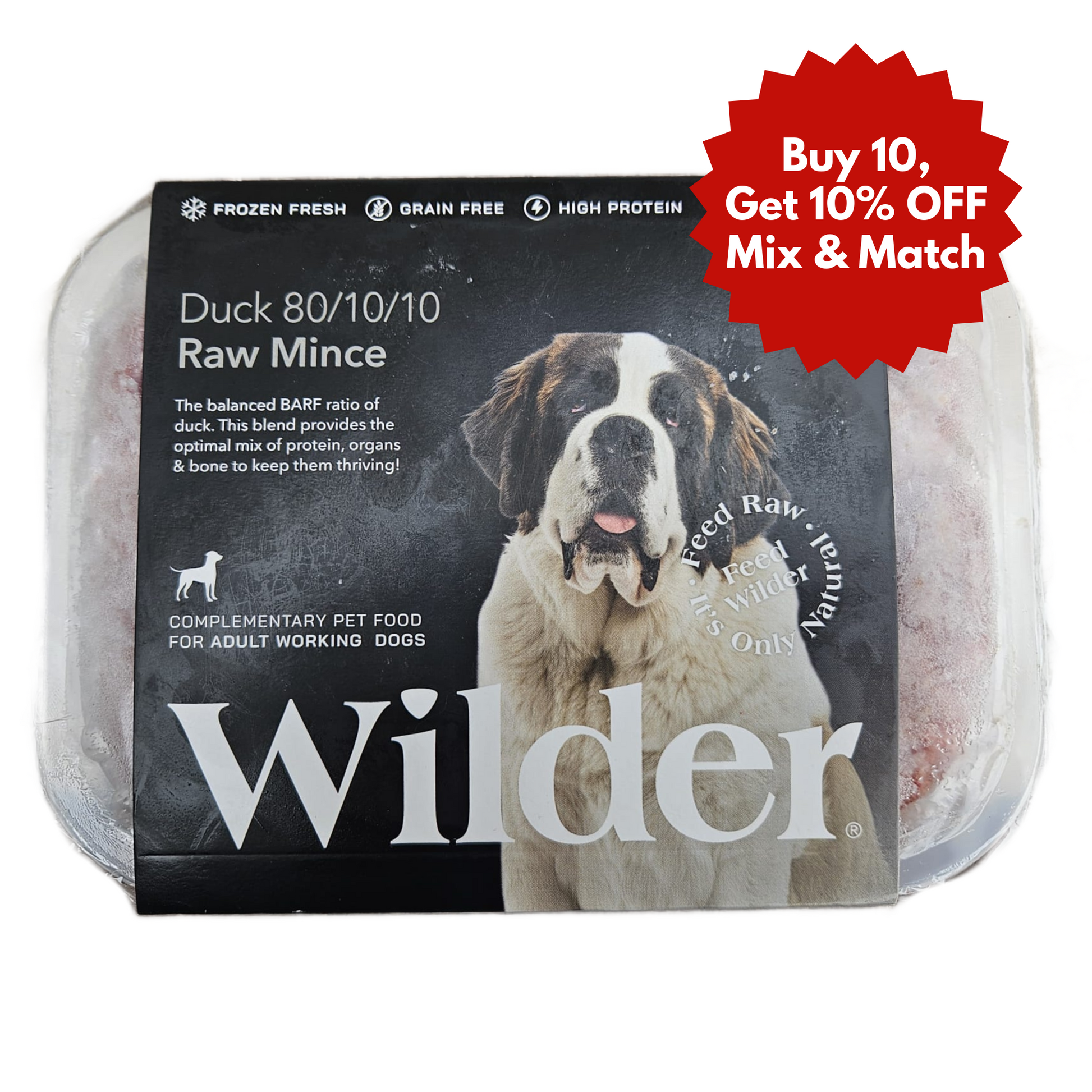 Wilder raw dog food in Wiltshire