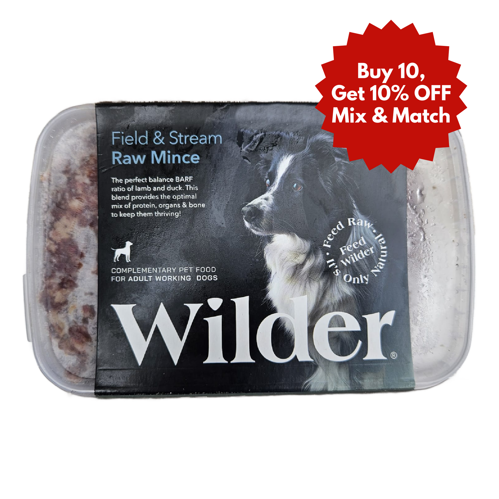 Wilder raw dog food in Wiltshire