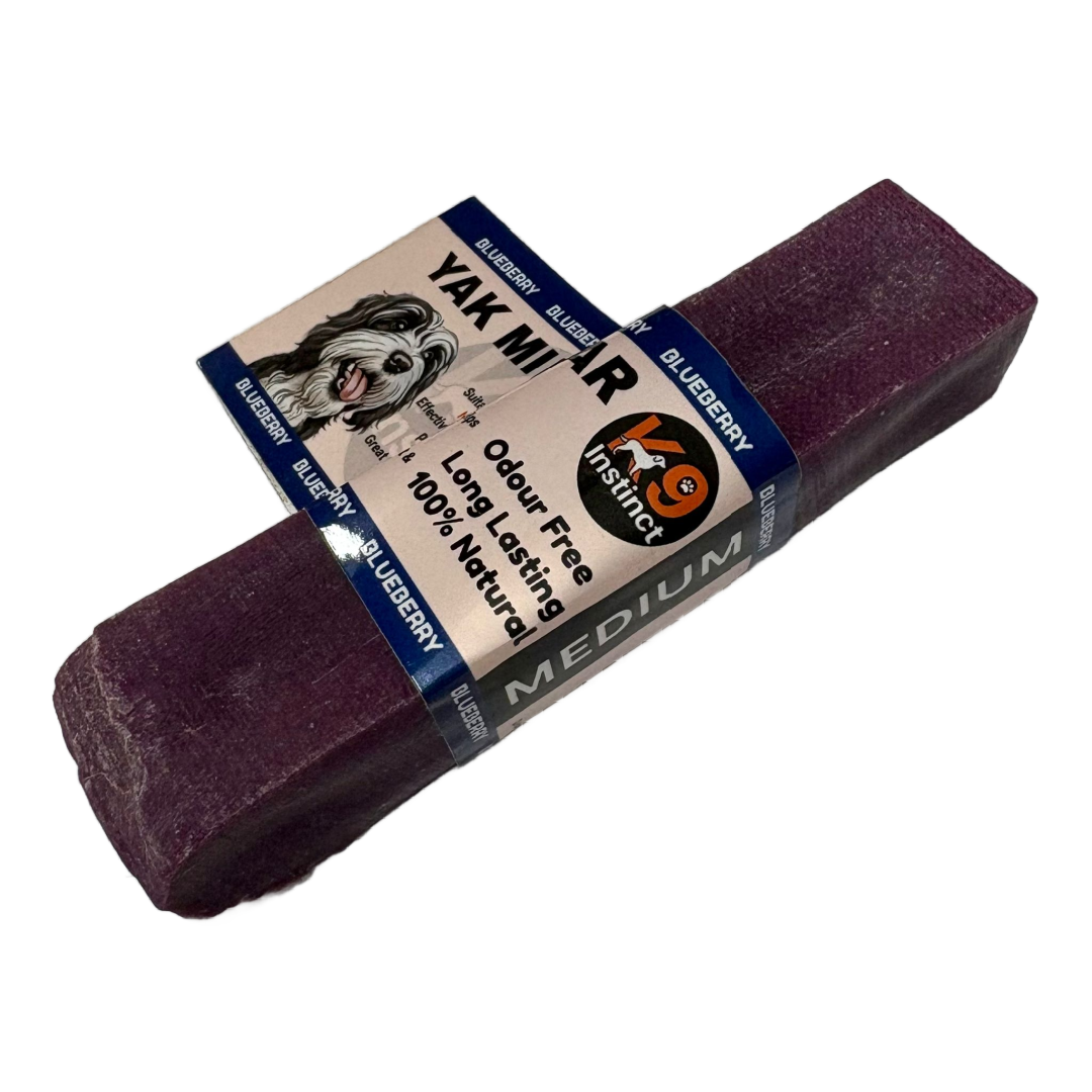 Yak milk bar medium blueberry flavour for dogs