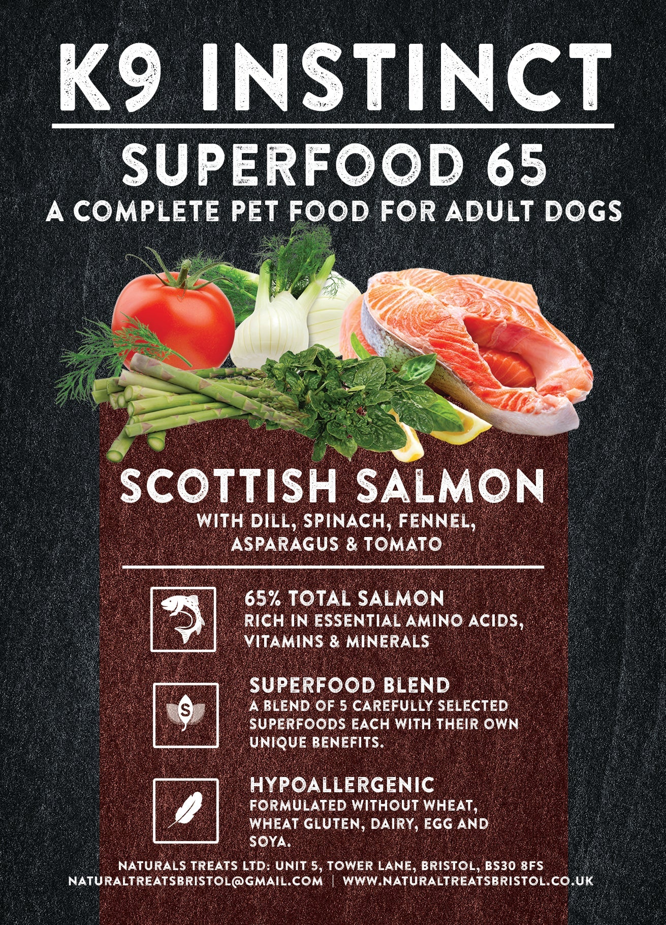 Superfood Salmon 2kg - grain free dog food