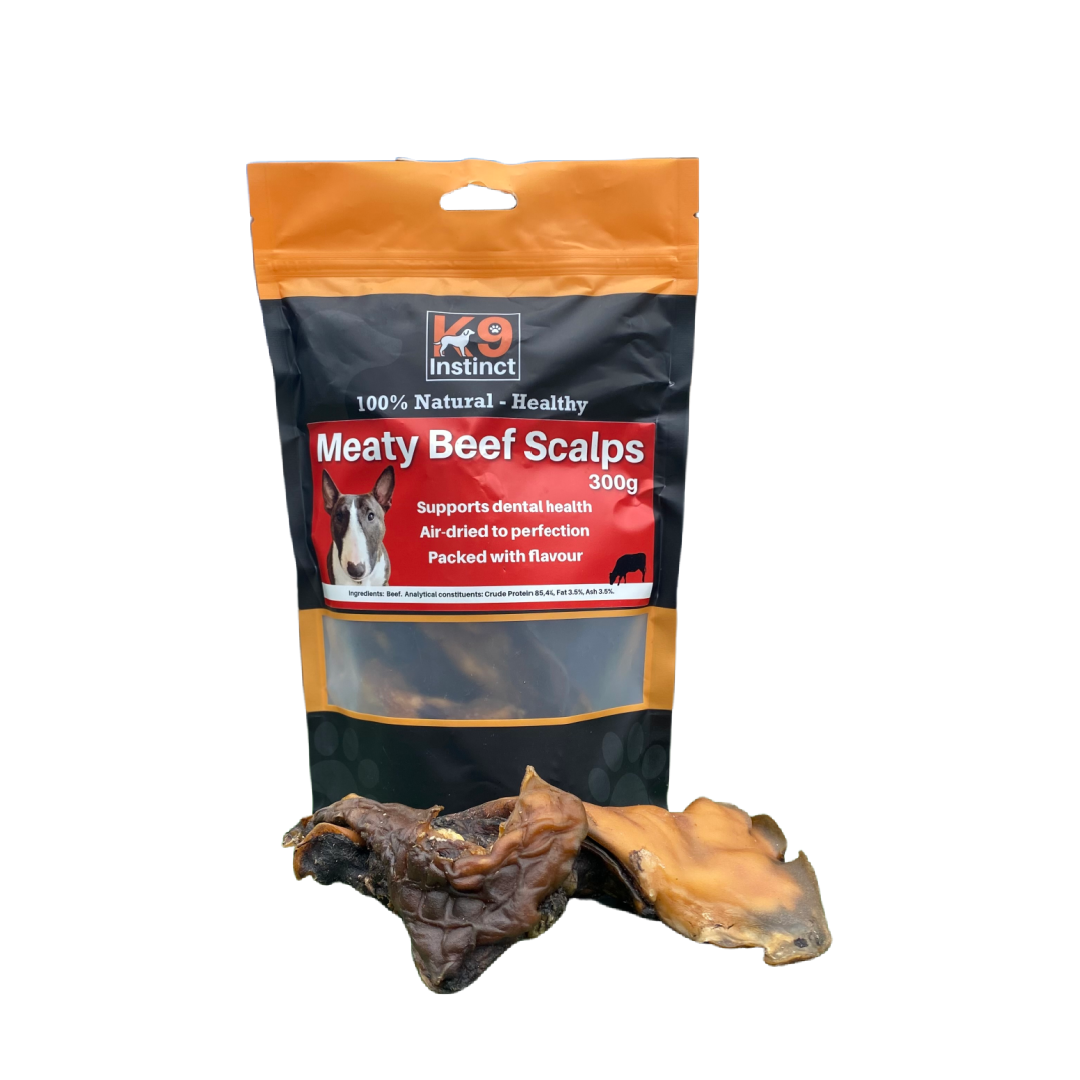 K9 Instinct UK Meaty Beef Scalp - natural dog chew
