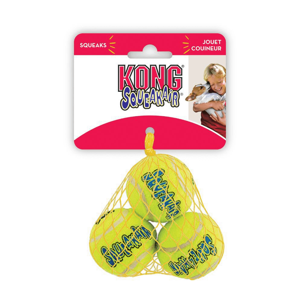 Kong Air Squeaker Tennis Balls 3pk - Small