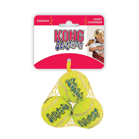 Kong Air Squeaker Tennis Balls 3pk - Small